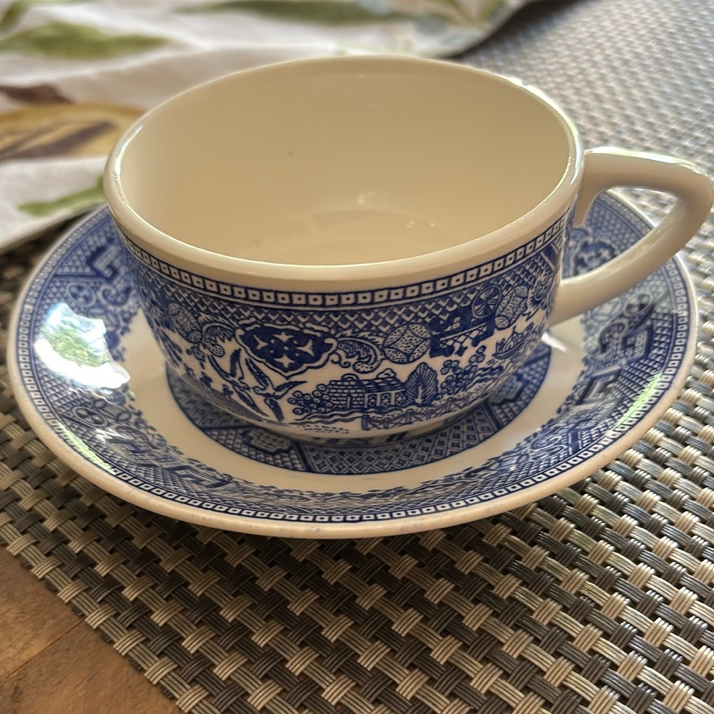 Royal China Blue Willow Cup & Saucer